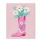 Stupell Industries Retro Cowgirl Bouquet Canvas Wall Art Design by Taylor Shannon Designs
